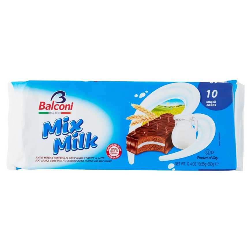 Balconi Микс Милк бисквитное пирожное, 350 г, 10 шт.
