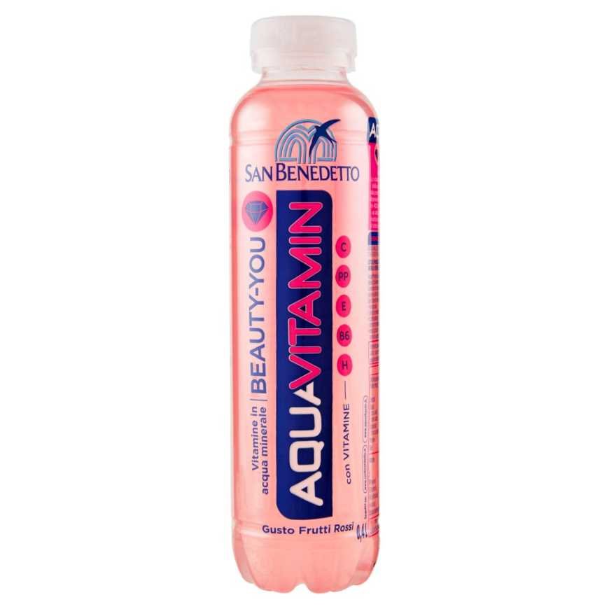 San Benedetto Aquavitamin Beauty-You drink with red fruits flavor, 400 ml