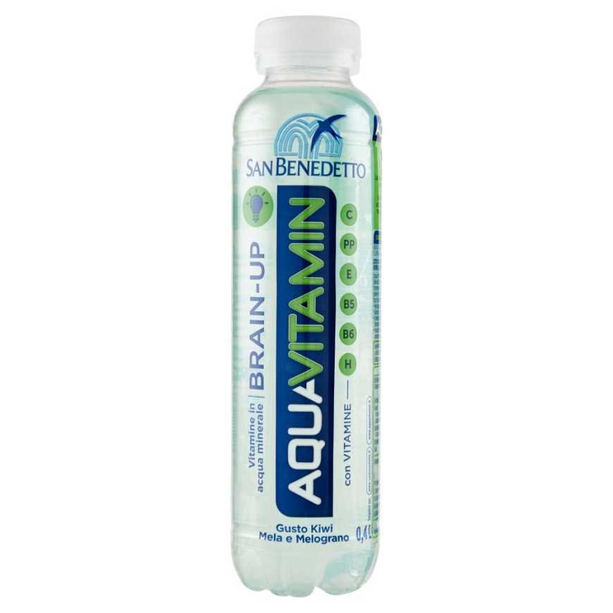 San Benedetto Aquavitamin Brain-Up drink with kiwi, apple and pomegranate flavor, 400 ml