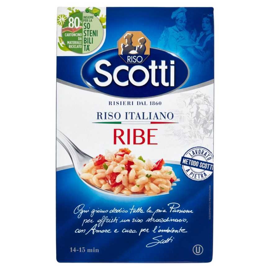 Riso Scotti Рис Рибе в пачке, 1 кг