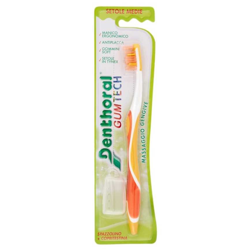 Denthoral Gum Tech toothbrush with replacement heads