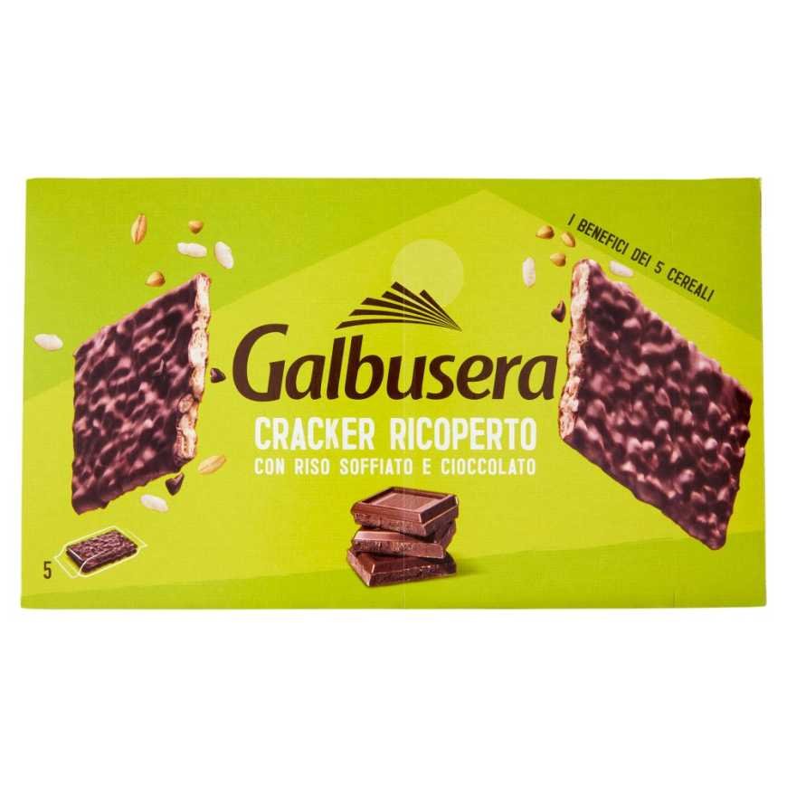 Galbusera Chocolate-coated cereal biscuits, 150 g