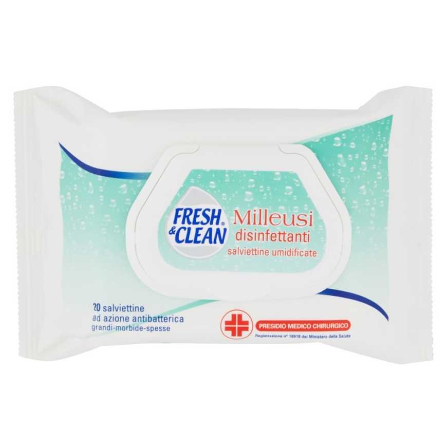 Fresh & Clean Универсальные дезинфицирующие салфетки, 12 шт