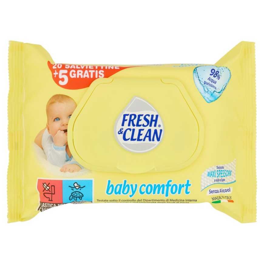 Fresh & Clean Детские салфетки Baby Comfort, 25 шт