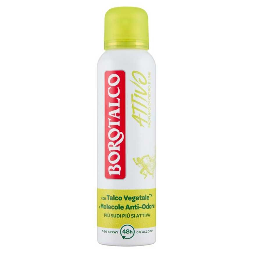 Borotalco Active spray deodorant with citron and lime scent, 150 ml