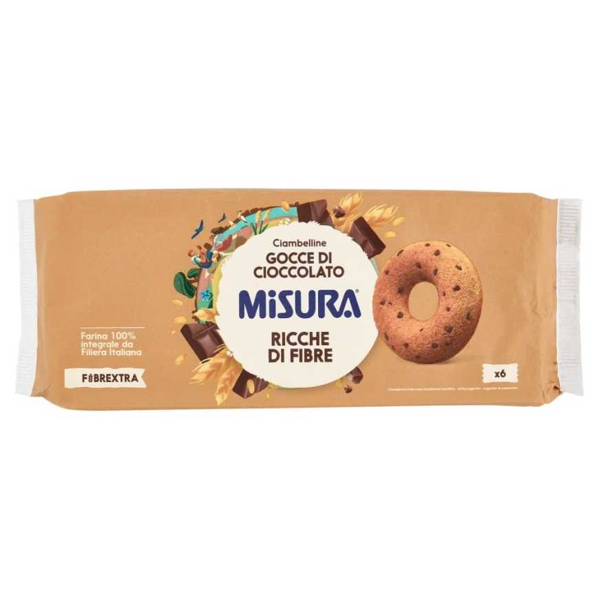 Misura Fibrextra small ring cakes with chocolate drops, 6 pcs, 230 g