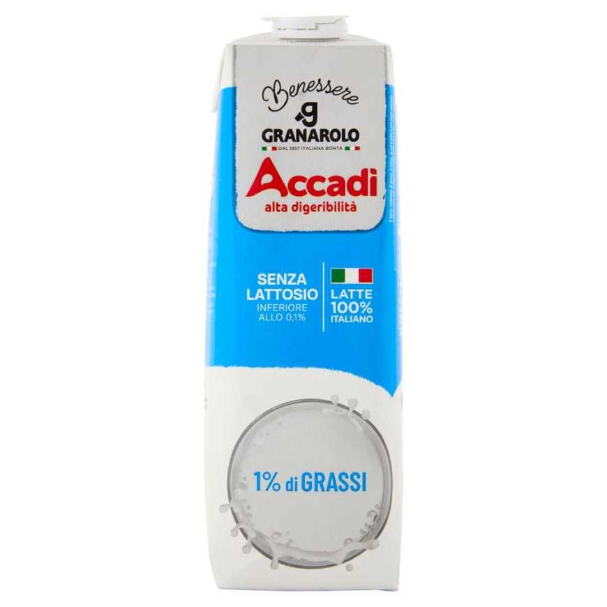 Granarolo Молоко Accadi' ультрапастеризованное полужирное, 1 л