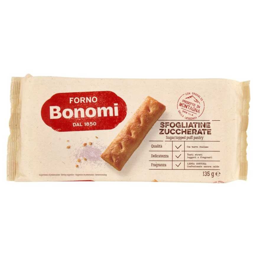 Forno Bonomi sugared puff pastry biscuits, 135 g