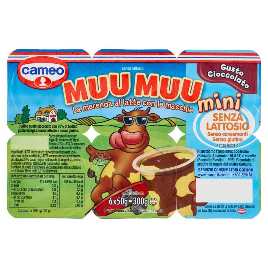 CAMEO Десерт шоколадный Muu Mini, 6 × 50 г