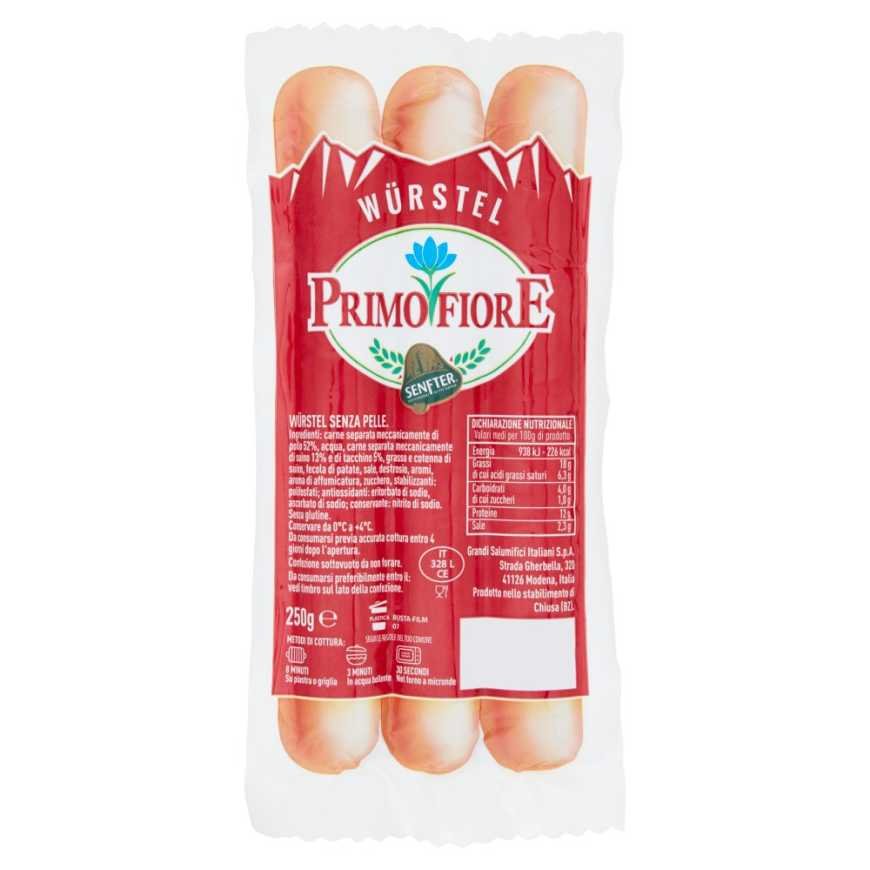 Primo Fiore Сосиски, 250 г
