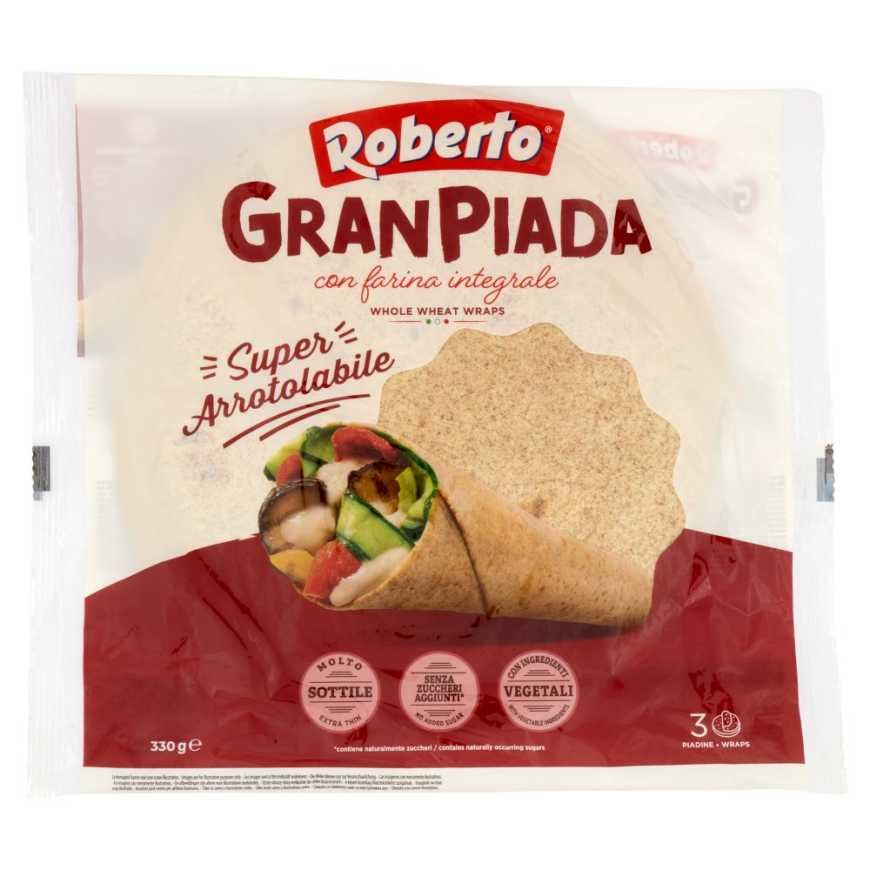 ROBERTO whole wheat piadina, 330 g