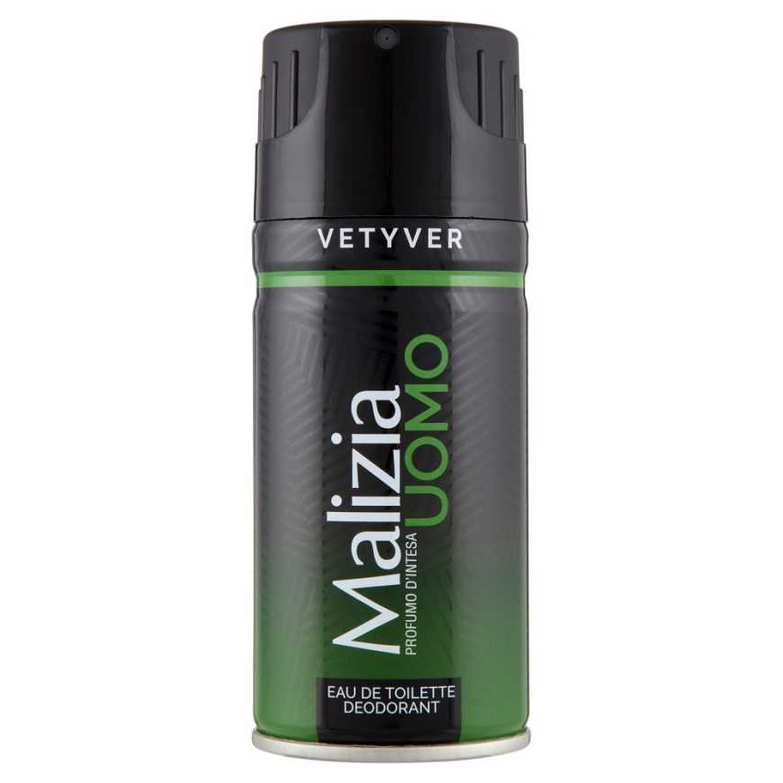 Malizia Uomo Vetyver deodorant spray, 150 ml