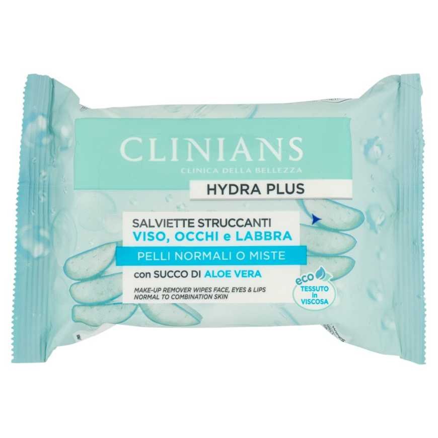 Clinians влажные салфетки для снятия макияжа, 25 шт