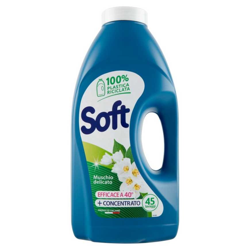 Soft Жидкое средство для стирки Liquido Lavatrice Muschio Bianco, 2,5 л