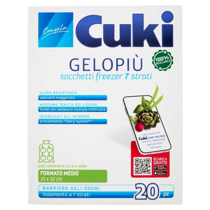 Cuki Sacchetti Gelo Piu' Пакеты для заморозки средние, 20 шт.