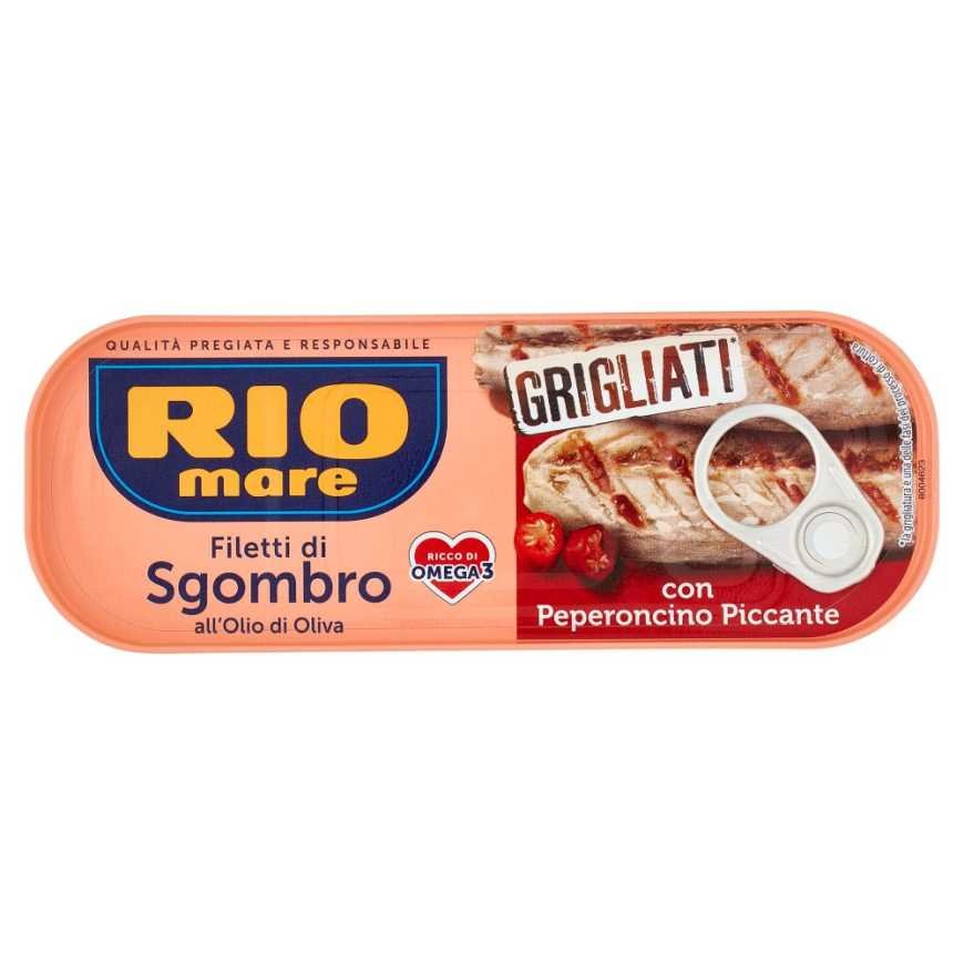 Rio Mare Grilled mackerel fillets in olive oil with spicy chili pepper, 120 g