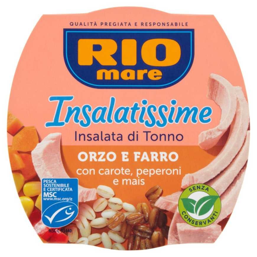 Rio Mare tuna salad with barley, spelt, carrots, peppers and corn Insalatissime, 160 g