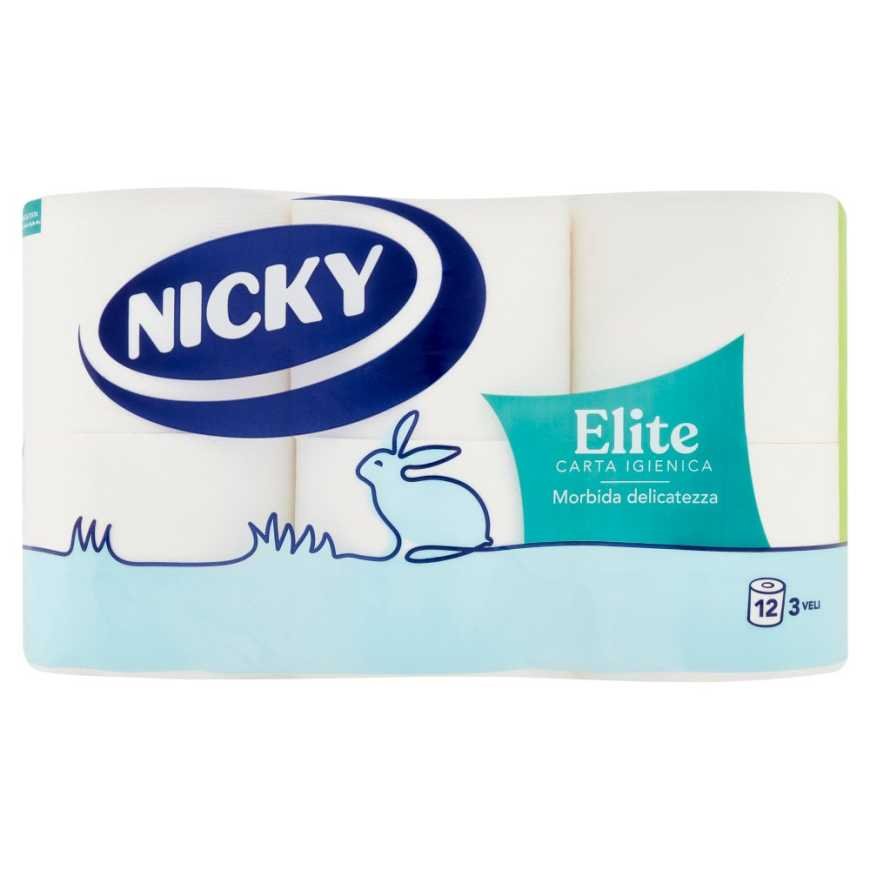 Nicky Туалетная бумага Elite, 12 шт.