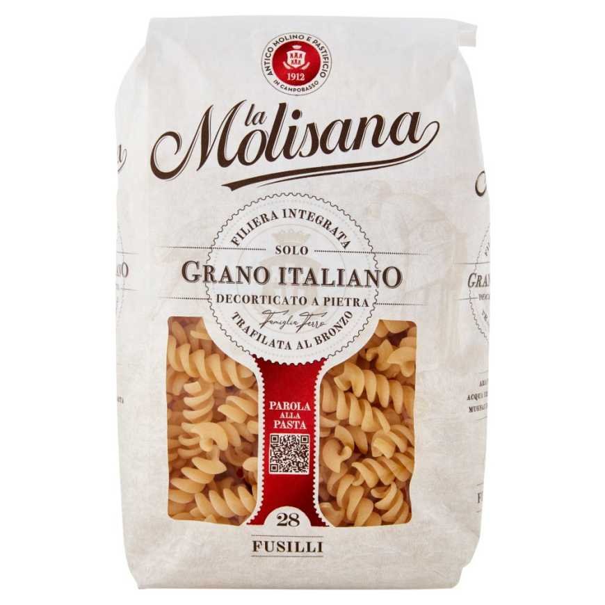 La Molisana Fusilli n. 28 pasta, 500 g