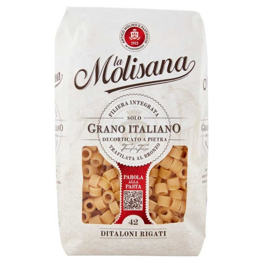 La Molisana Ditaloni Rigati n. 42 pasta, 500 g