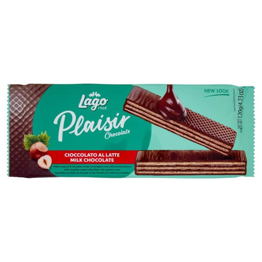 Gastone Lago Вафли Plaisir Milk Latte с молоком, 120 г