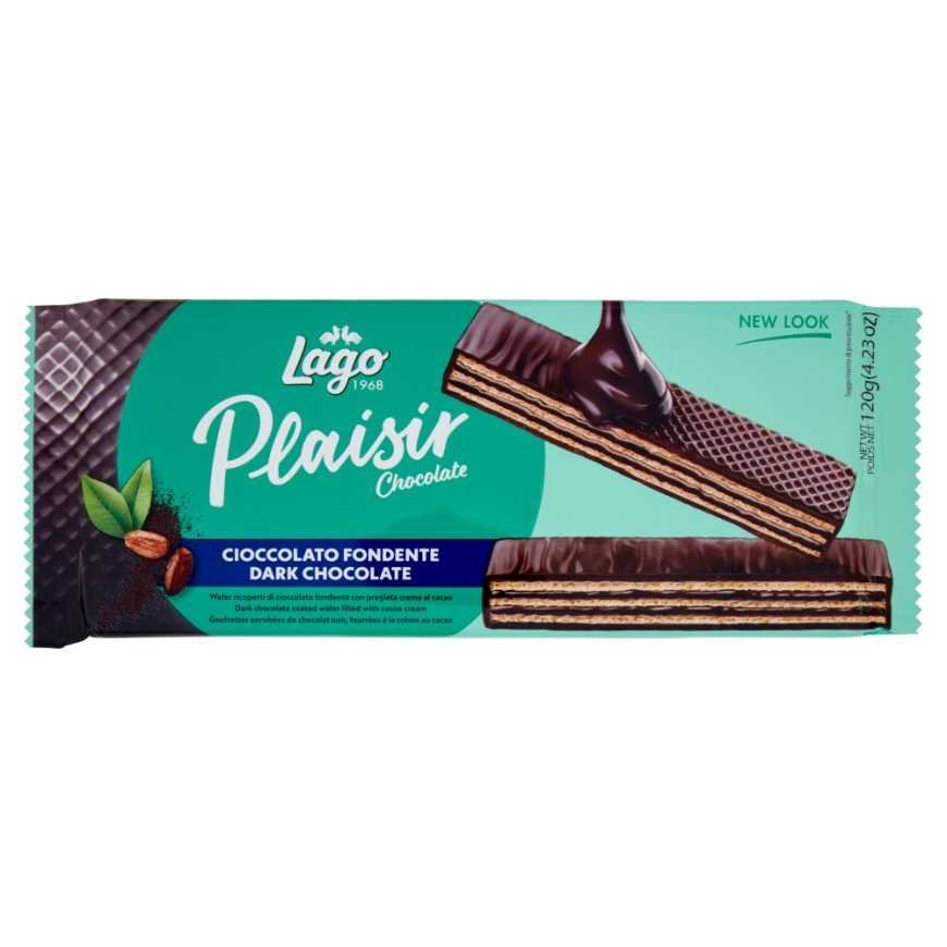 Gastone Lago Вафли Plaisir Dark темный шоколад, 120 г