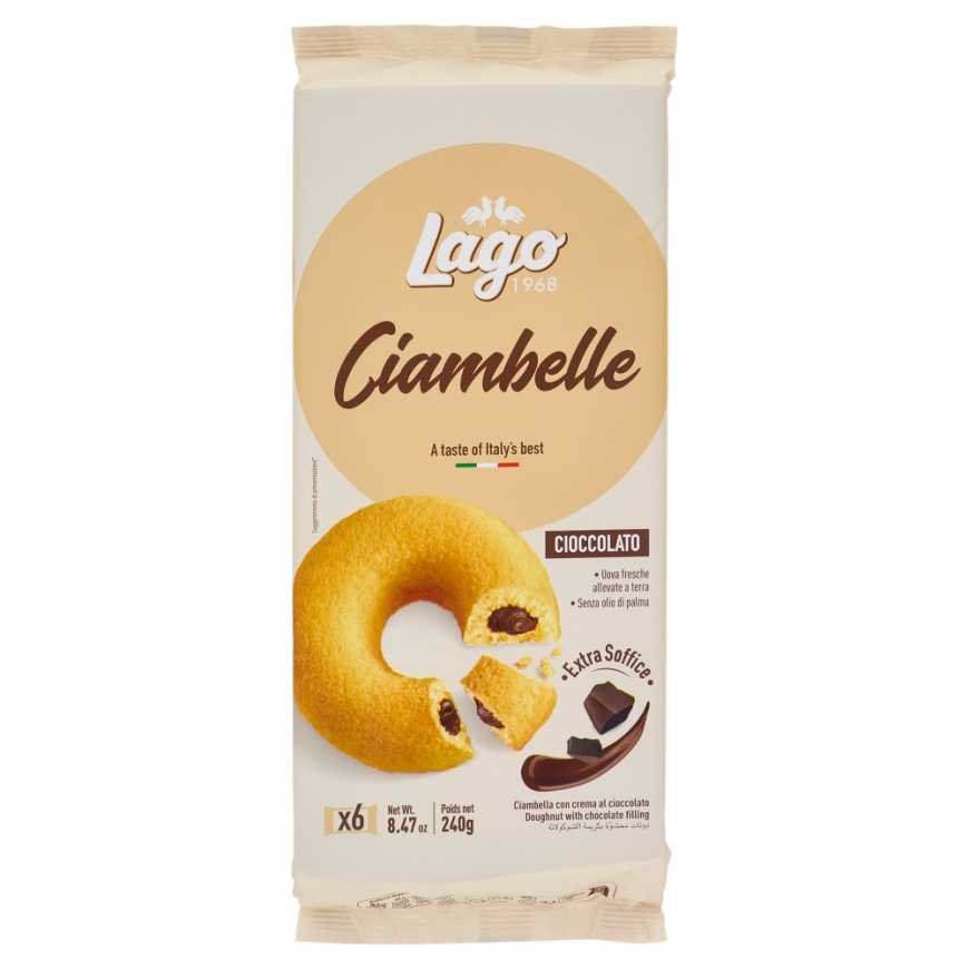 Gastone Lago ring cake filled with chocolate, 6 pcs, 40 g