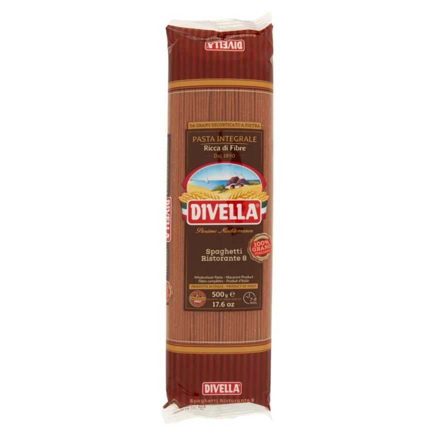 Divella цельнозерновые спагетти ристоранте n.8, 500 г
