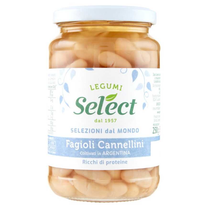 SELECT Фасоль каннеллини отварная в стеклянной банке, 350 г