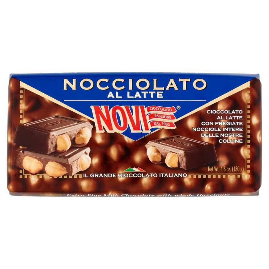 Novi Молочный шоколад с цельным фундуком Gran Nocciolato, 130 г