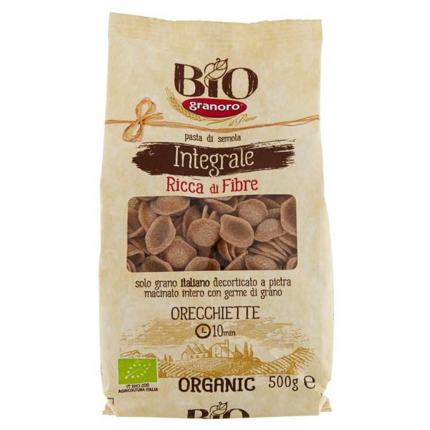Granoro био цельнозерновые ореккьетте, 500 г