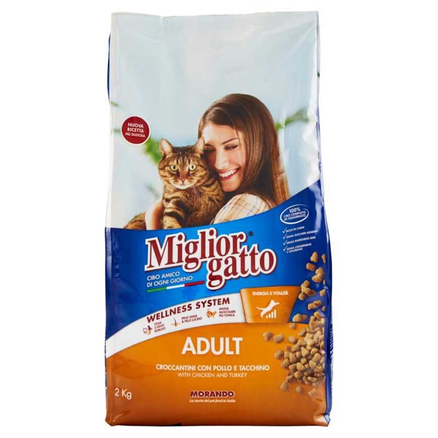 Migliorgatto сухой корм с курицей и индейкой, 2 кг