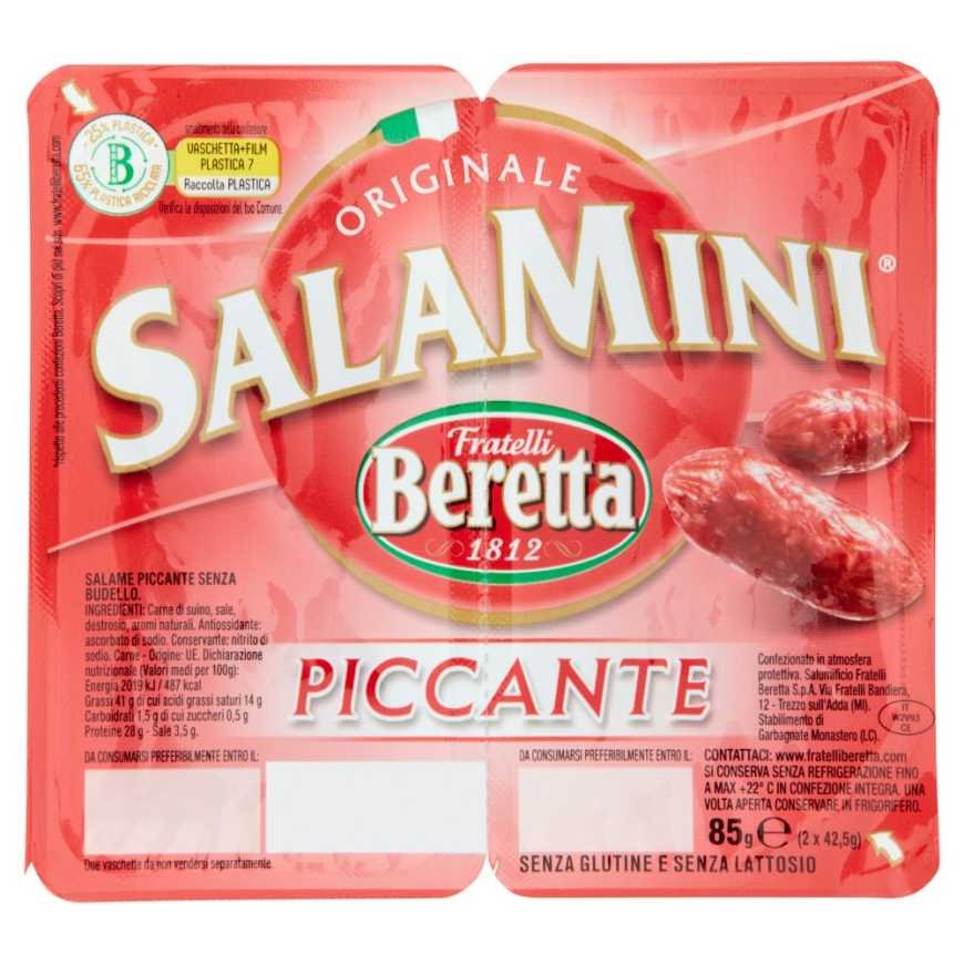 Beretta Salamini Piccanti салями острые, 85 г