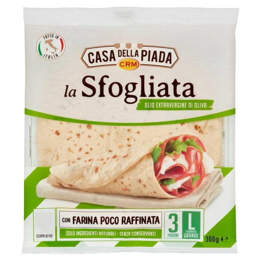 Casa della Piada Crm пьядина слоёная с оливковым маслом экстра вирджин, 300 г