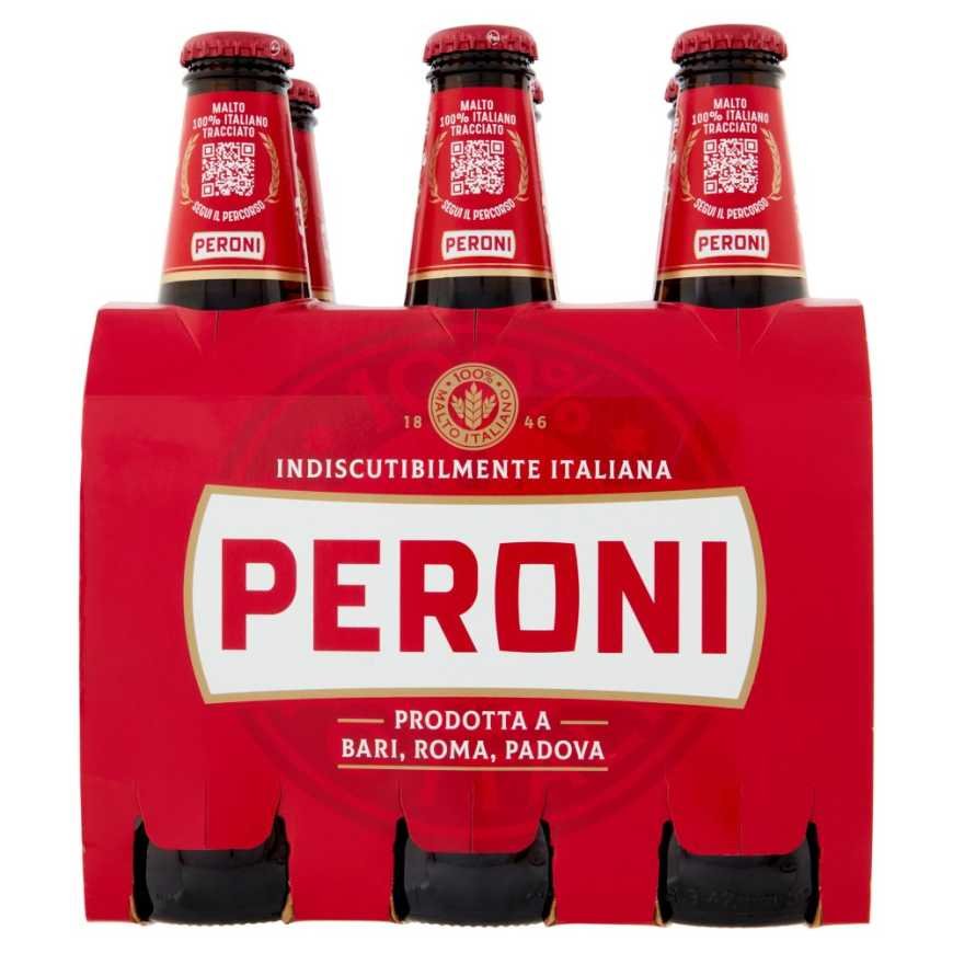 Peroni пиво, 6 × 0,33 л, 4,7%