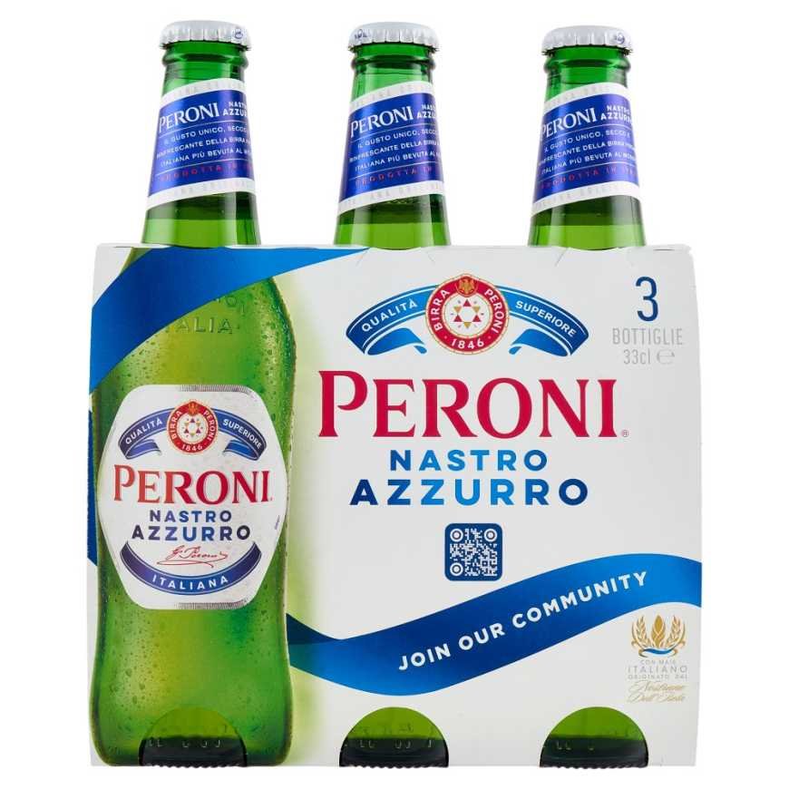 Nastro Azzurro пиво, 3 × 0,33 л, 5,1%