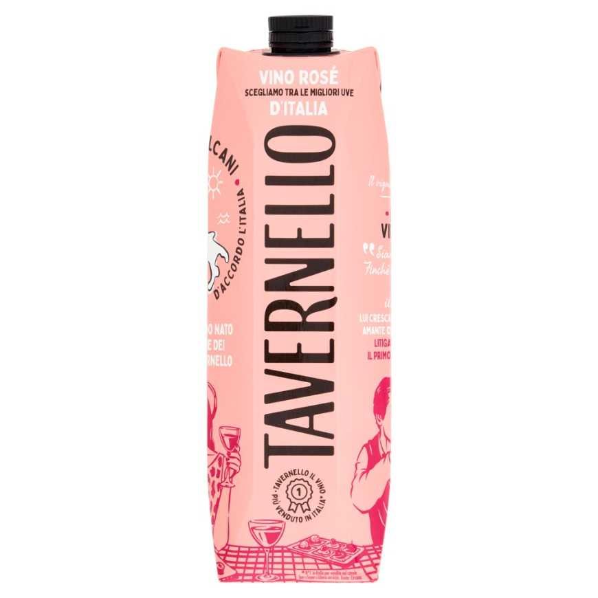 Tavernello Розовое сухое вино Rosato D'Italia Brick, 1 л, 11%