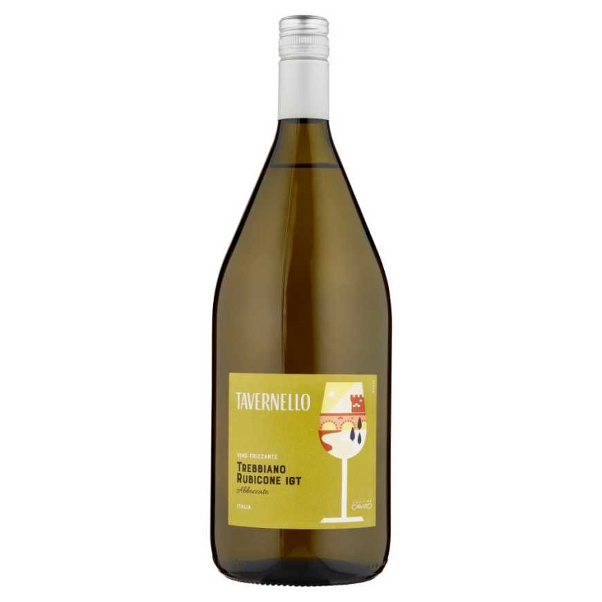 Tavernello вино полусухое игристое Trebbiano Frizzante Abboccato Rubicone IGT, 1,5 л
