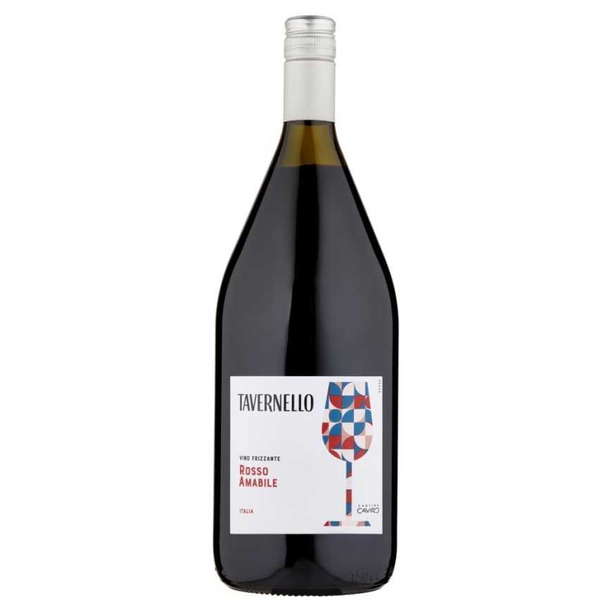 Tavernello Красное полусухое вино Frizzante Amabile Rosso, 1,5 л, 8%