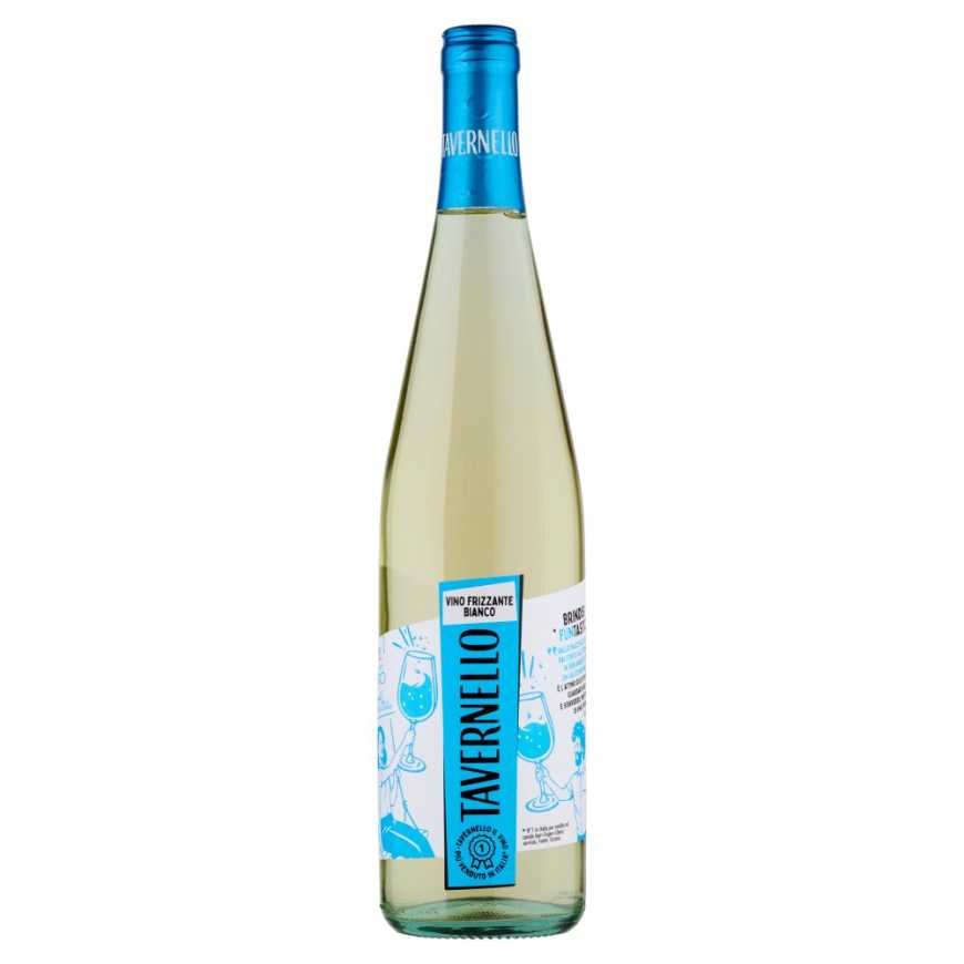 Tavernello Белое игристое полусухое вино Frizzante Bianco Renana, 0,75 л, 11%