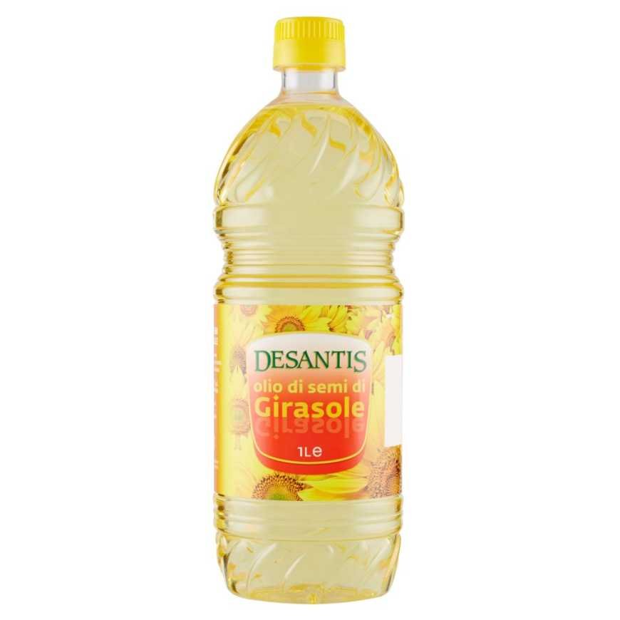 Desantis масло подсолнечное в ПЭТ-бутылке, 1 л