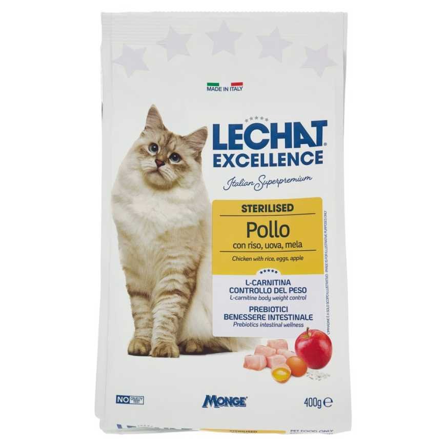 Lechat Excellence сухой корм для стерилизованных кошек, 400 г