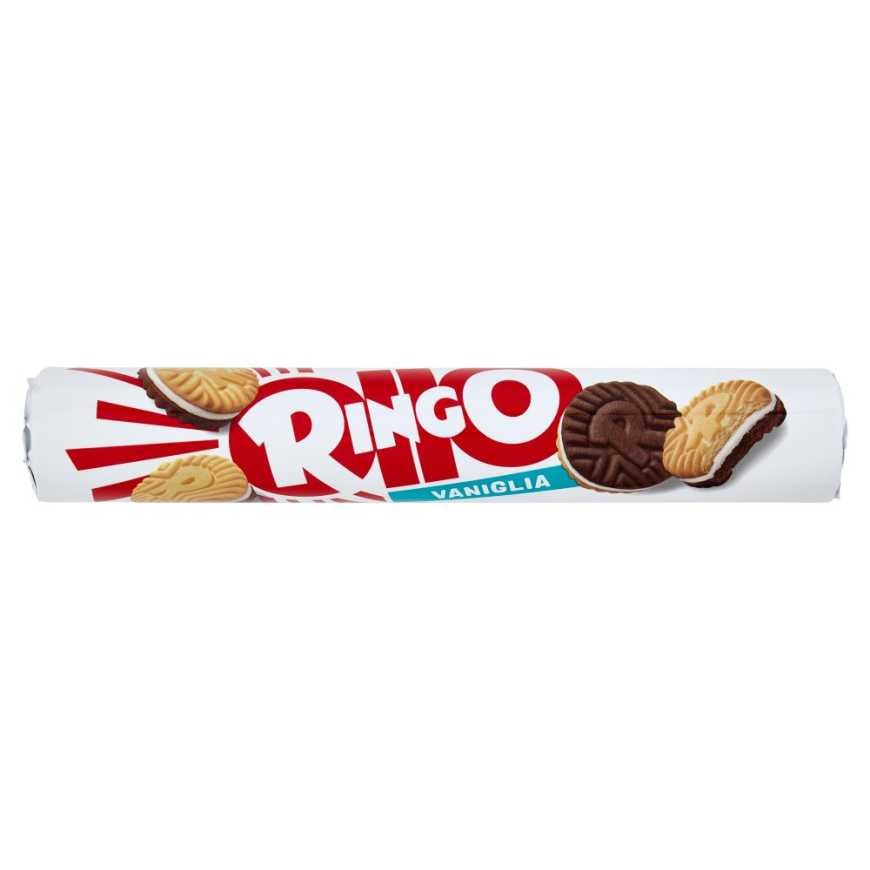 Pavesi Ringo filled biscuits with vanilla cream tube, 165 g