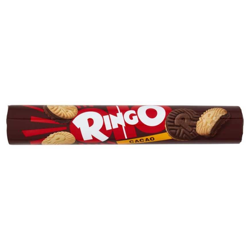 Pavesi Ringo filled biscuits with cacao cream tube, 165 g