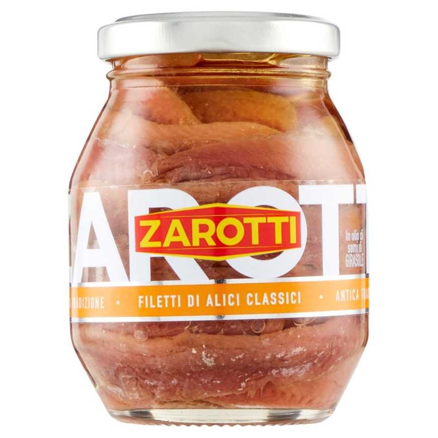 Zarotti Anchovies in sunflower oil, 140 g