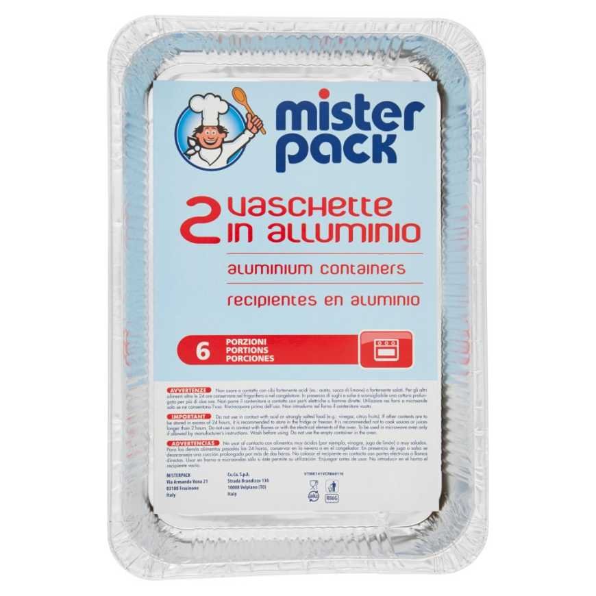 Mister Pack Контейнеры алюминиевые, 6 порций