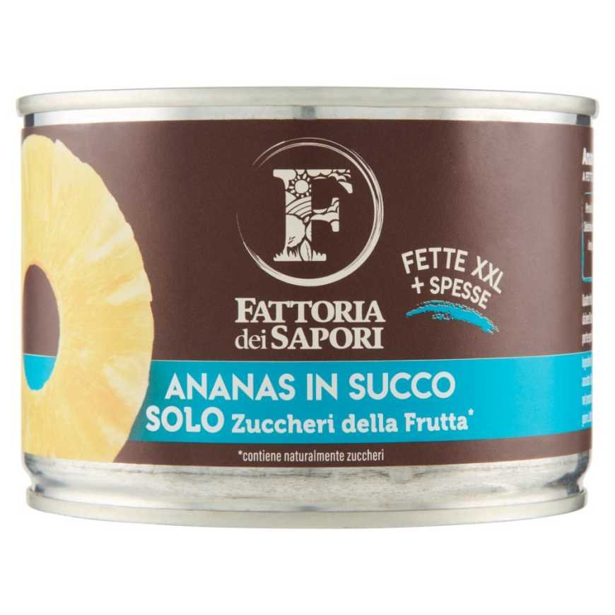 Fattoria dei Sapori Ананас натуральный в жестяной банке, 425 г