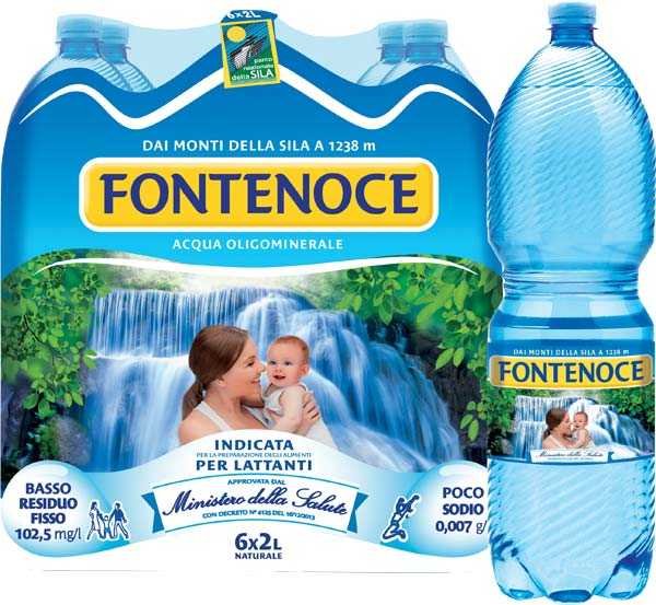 Acqua Fontenoce Oligominerale олигоминеральная питьевая вода, 2 л