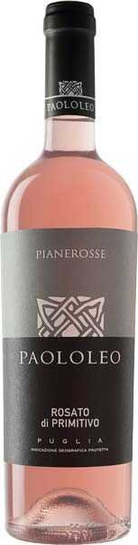 Paololeo Pianerosse Rosato di Primitivo Puglia IGT розовое сухое вино, 0,75 л