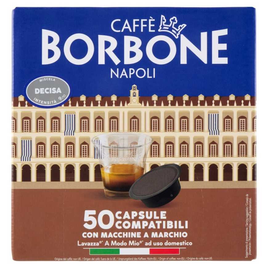 Caffè Borbone Кофе в капсулах Miscela Decisa совместимые с Lavazza A modo Mio, 50 × 7,2 г